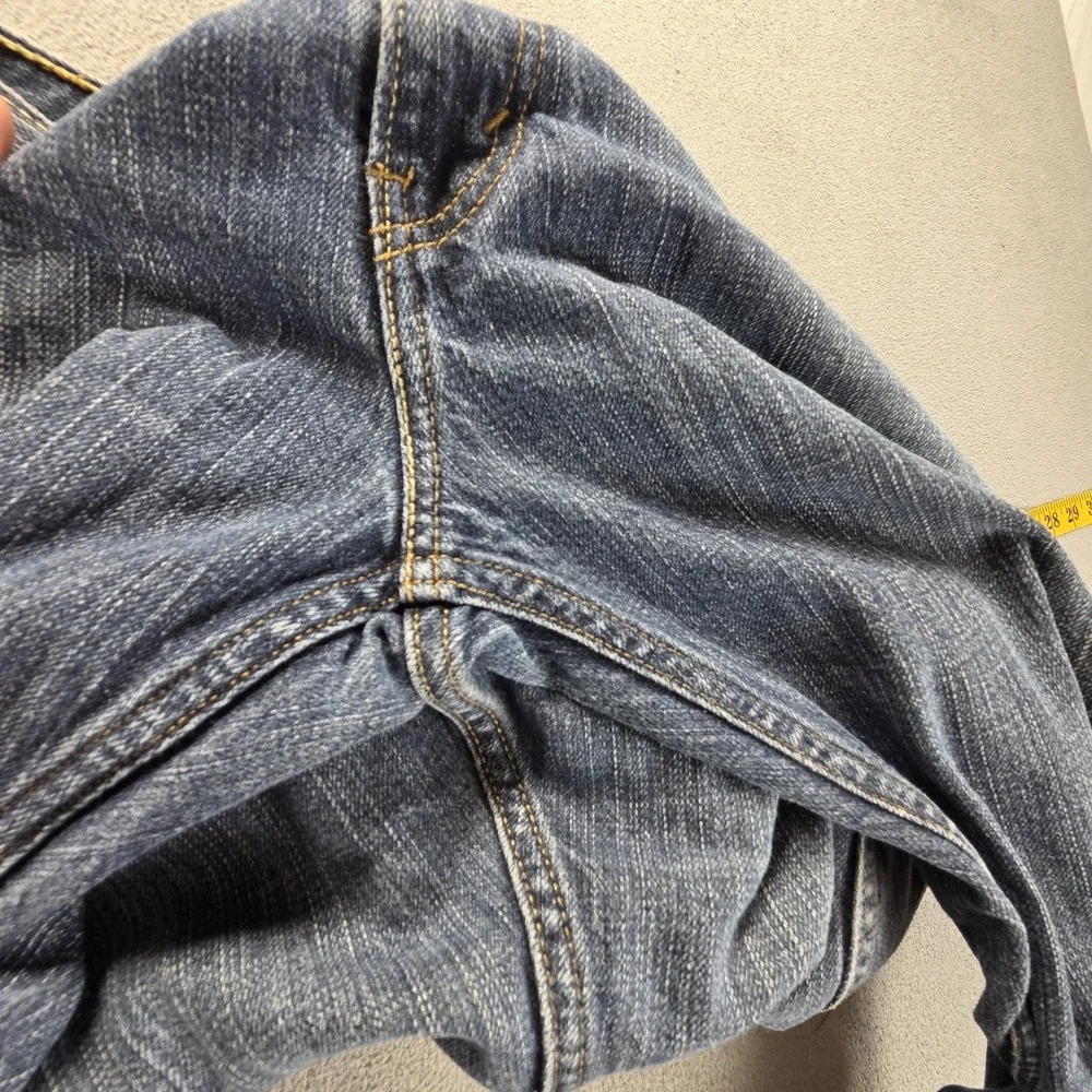 Levis 569 Jeans Mens Blue Medium Wash Loose Straight Zip Fly Relaxed Fits 36x30